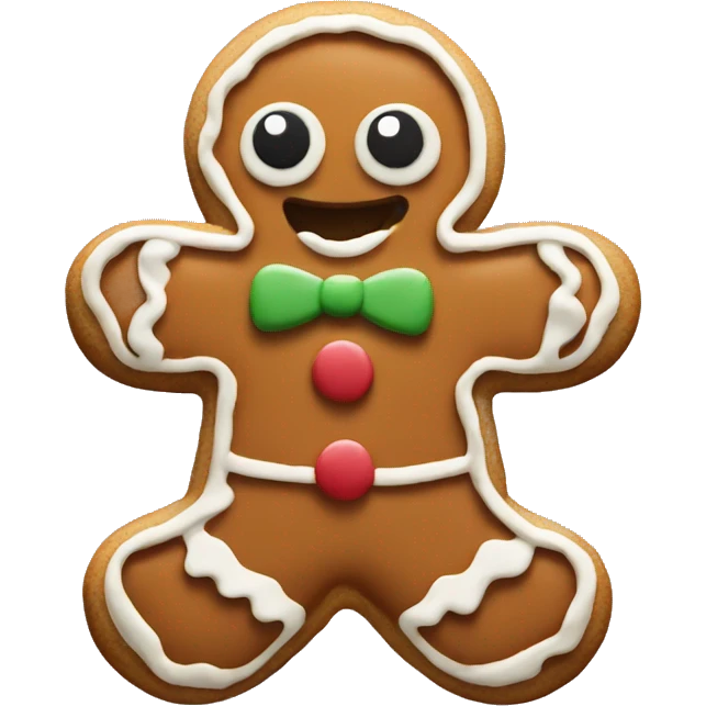 Gingerbread cookie emoji