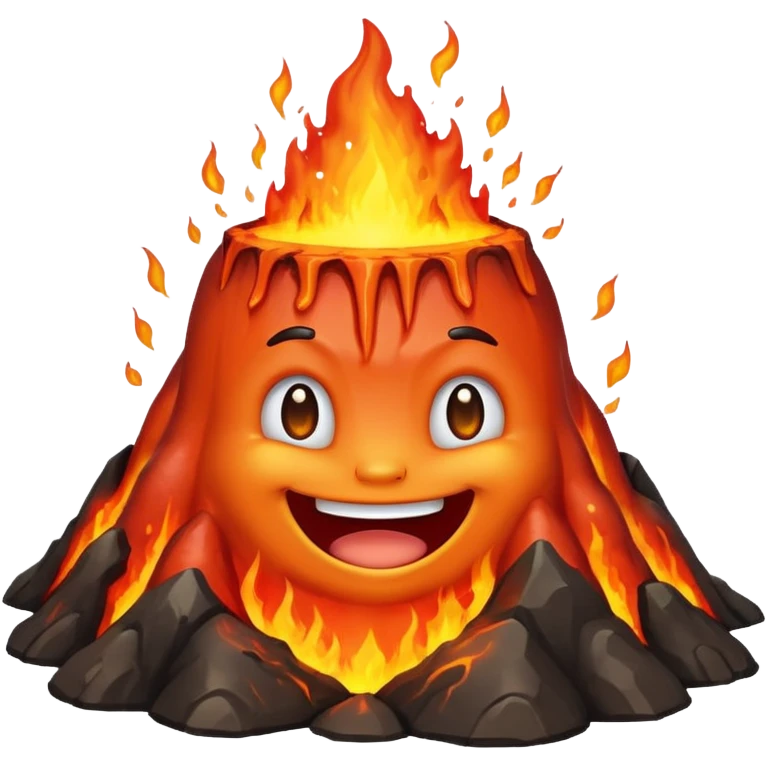 friendly Volcano emoji