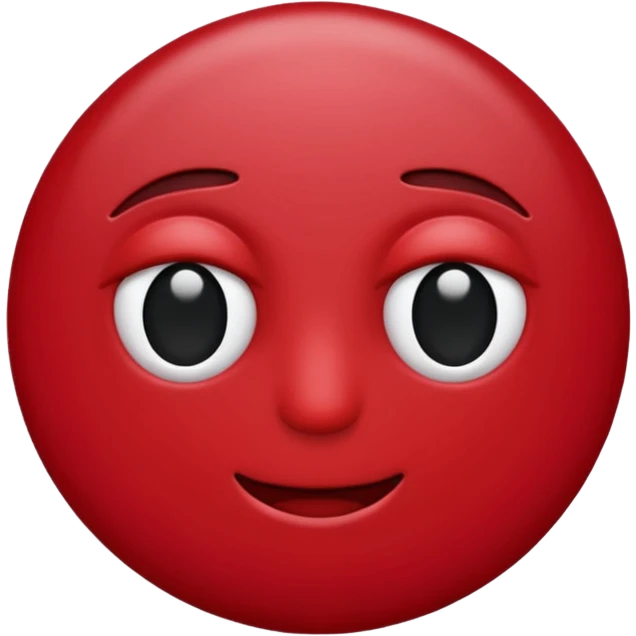 Dark red emoji