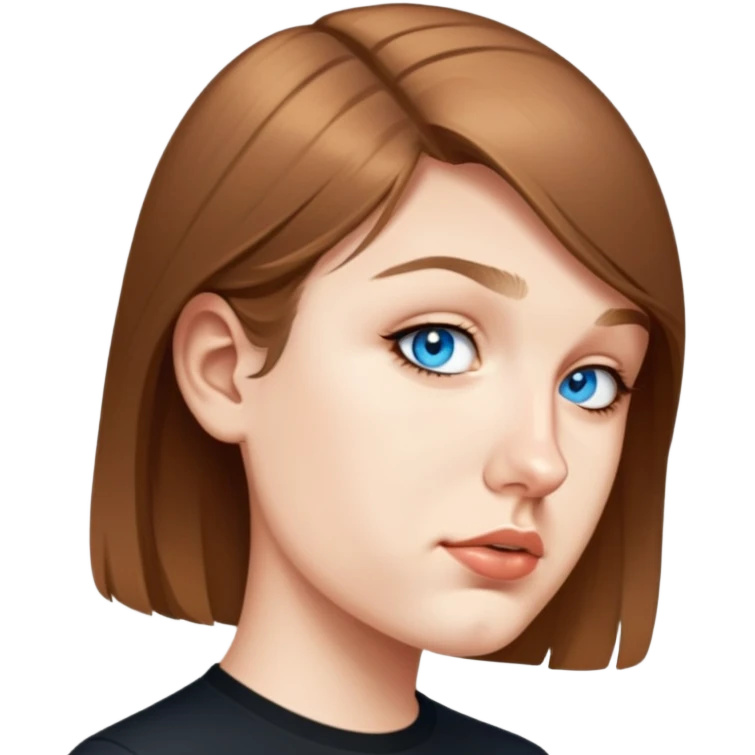 female, wearing black shirt emoji