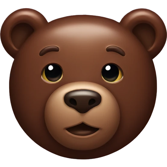 Chocolate bear emoji