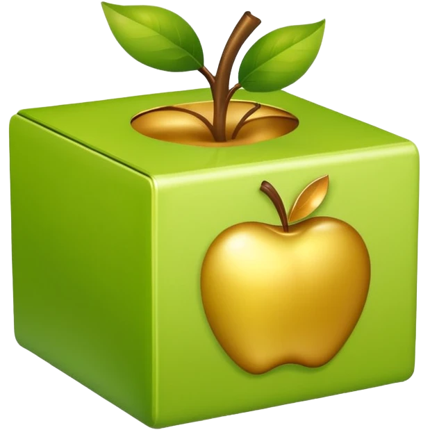 light green box Golden Apple emoji
