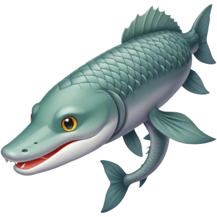 Gray and marsh color magical gar in Rurumania emoji