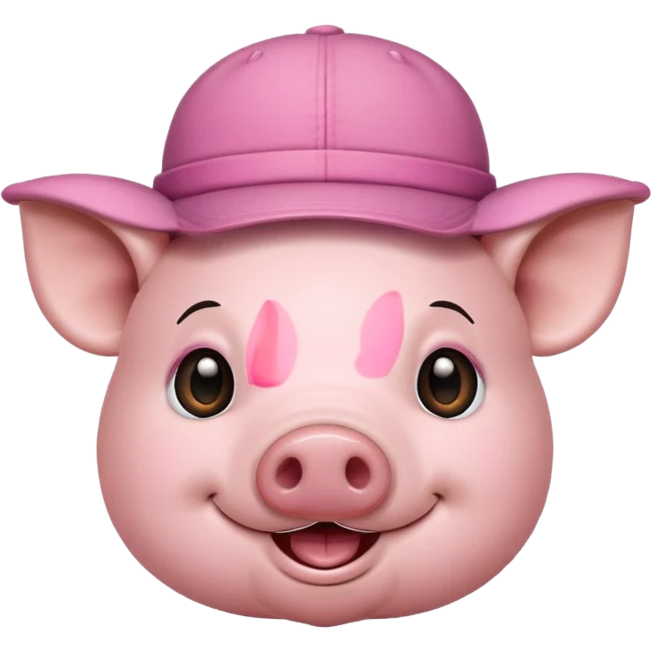 pig wearing a hat  emoji