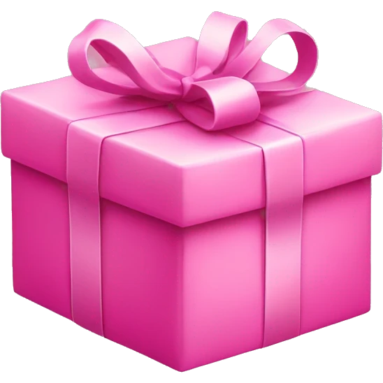 Pink present emoji