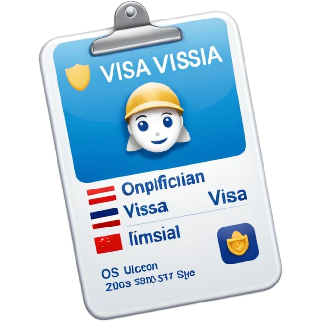 visa de turista emoji
