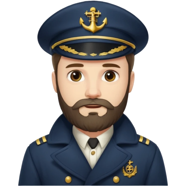 bearded fish ship captain emoji