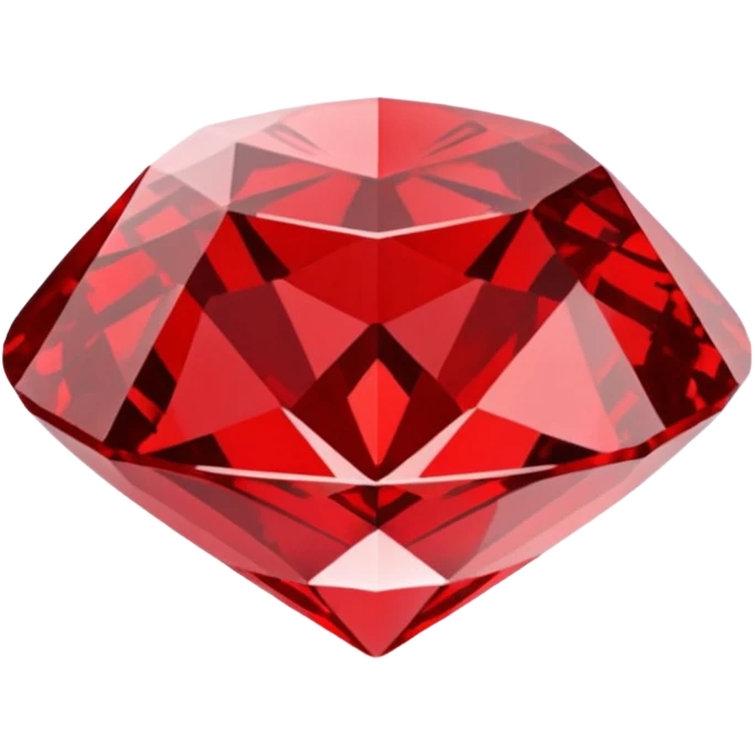 Red diamond with "RED" written on its front emoji