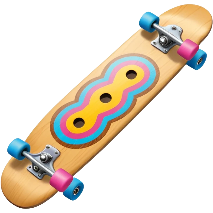 colorful skateboard  emoji