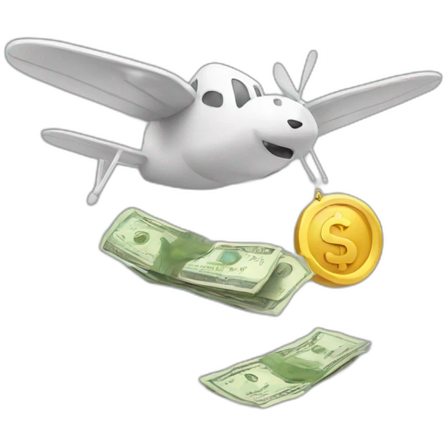 flying money emoji