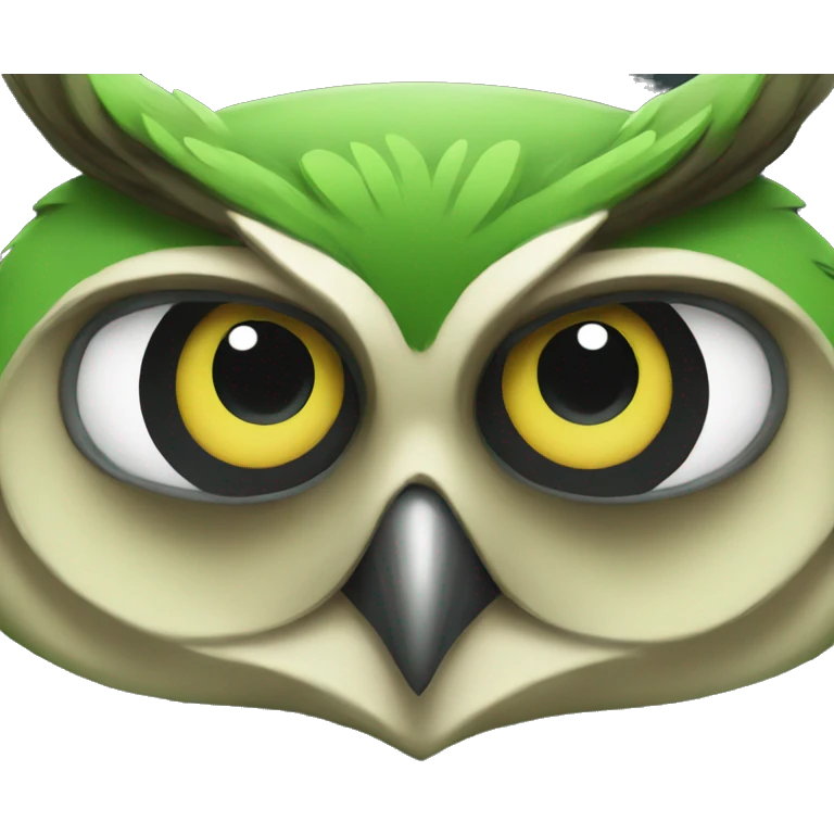 green owl  emoji