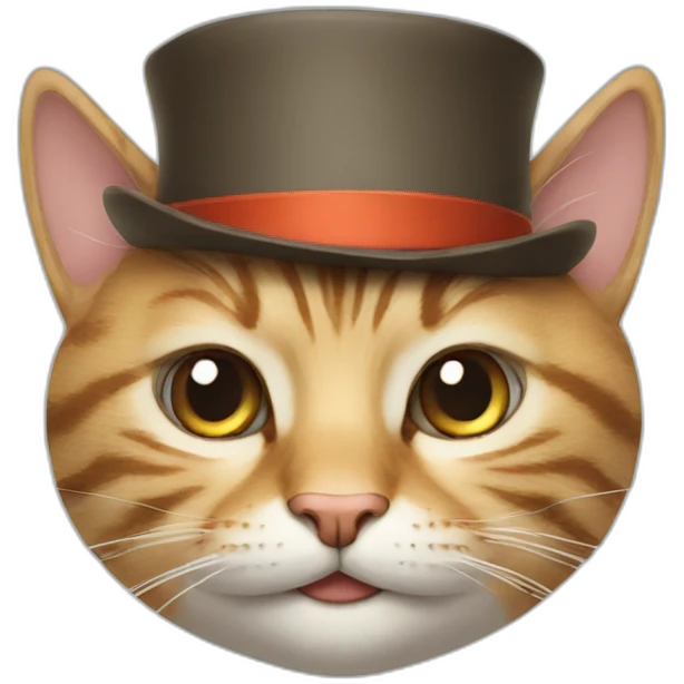 Cat in hat emoji