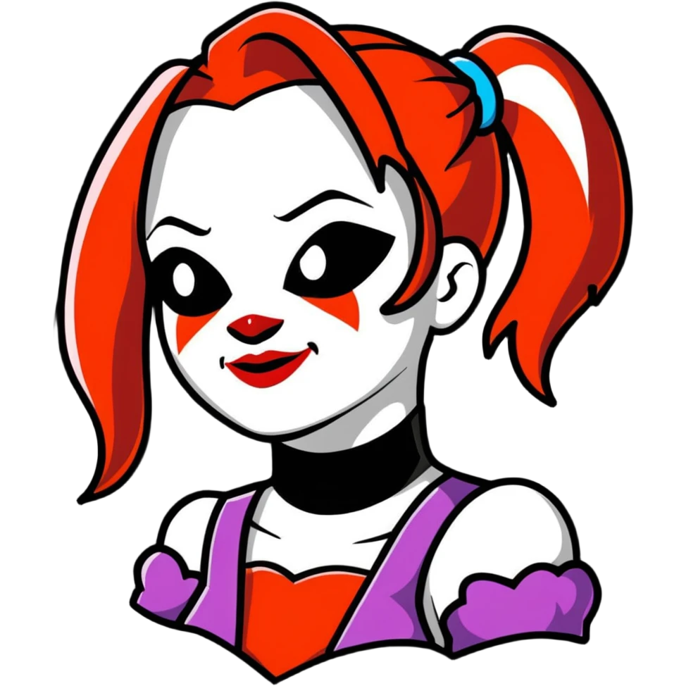 Harley Quinn from DC Comics emoji