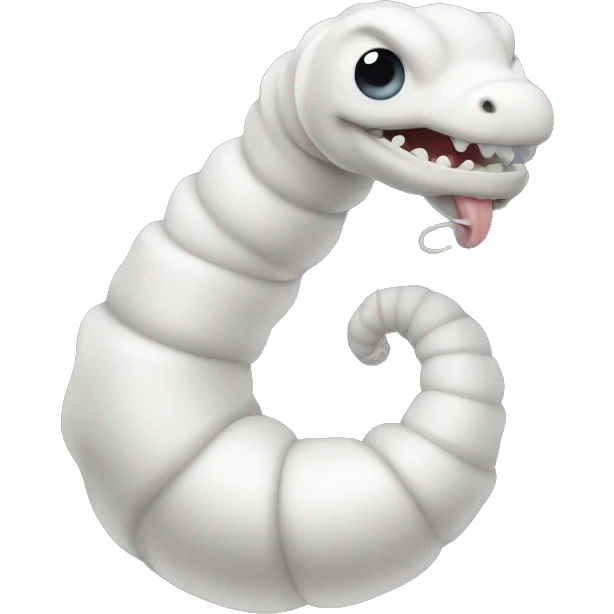 white worm emoji