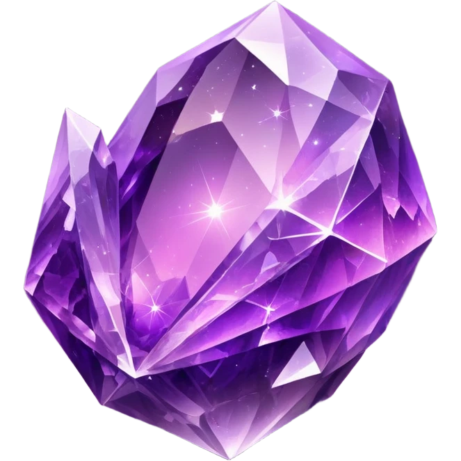 Sharp Amethyst Nebula Galaxy Crystal emoji