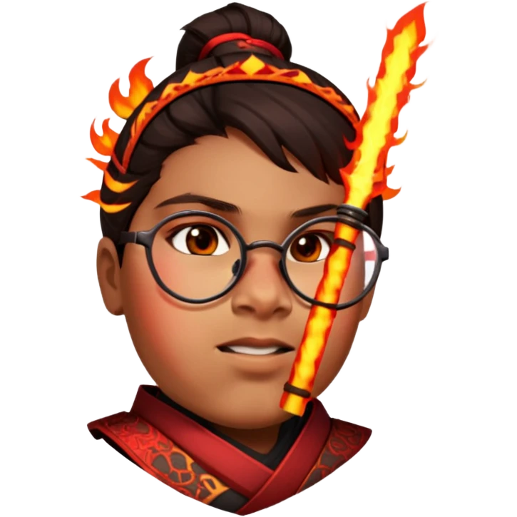 Fire-Wielding Samurai emoji