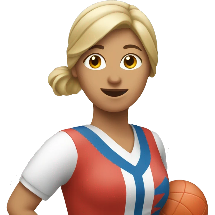 WOMAN PLAYING BASQUE PELOTA emoji