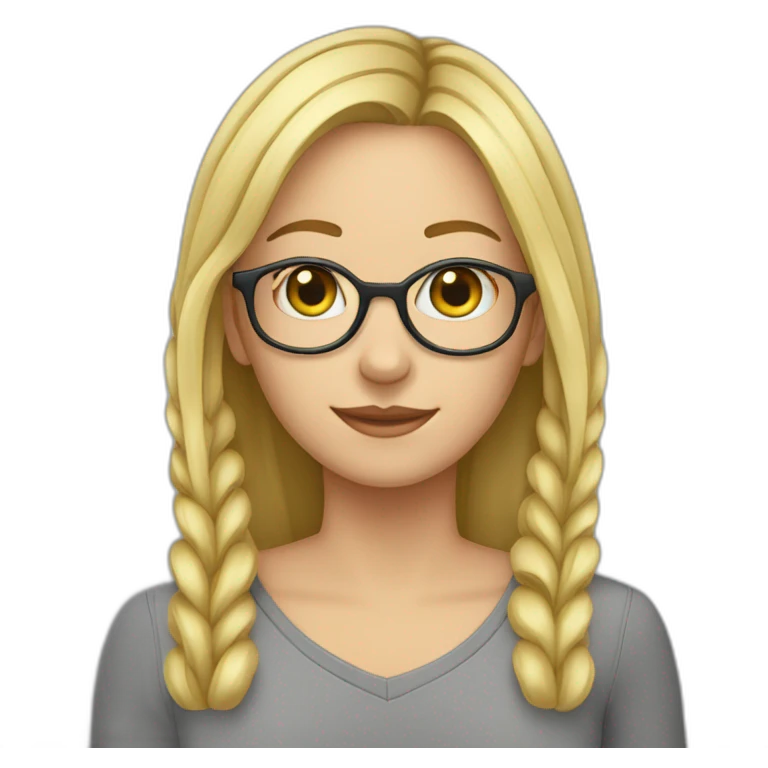 Caucasian-girl-with-glasses-and-paperclips-in-ears emoji