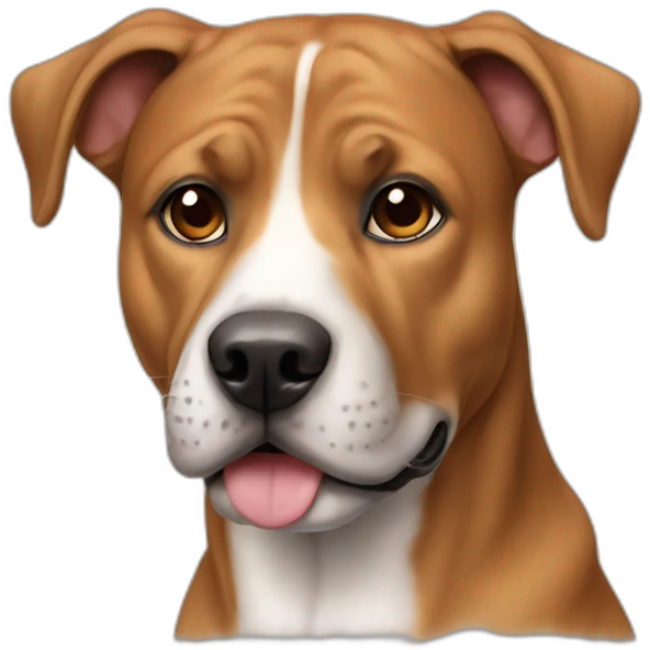 Dog American staff emoji