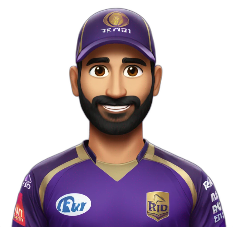 Dinesh Karthik in kkr jersey emoji