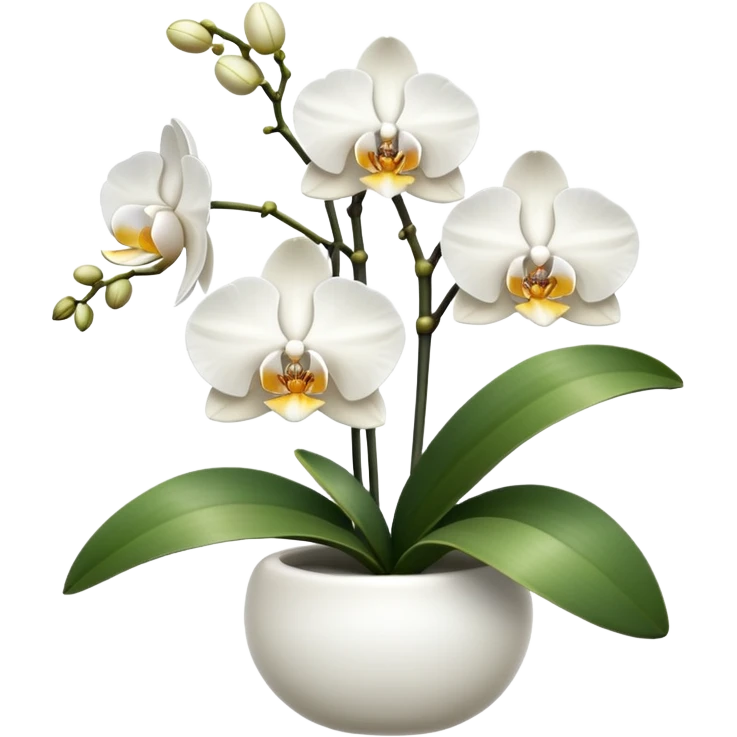 white orchids emoji