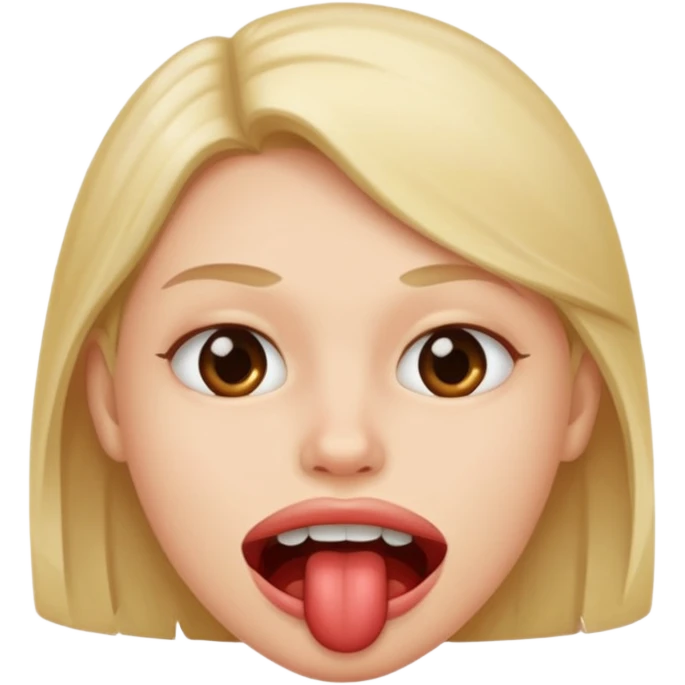 Bite lip emoji