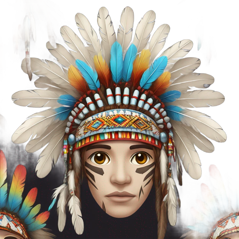 Native American headdress piece  emoji