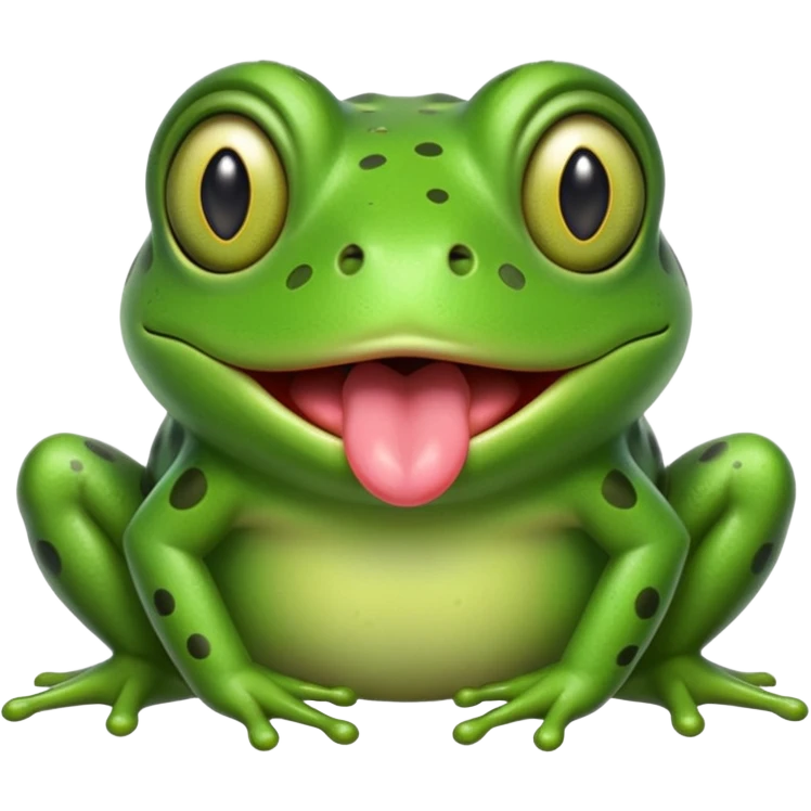 frog with tongue emoji