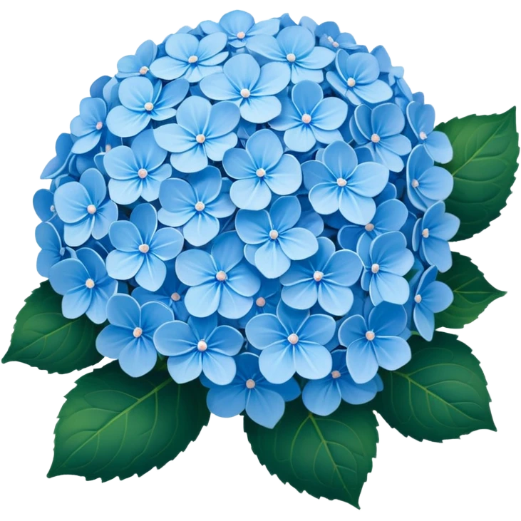 Blue hydrangeas emoji