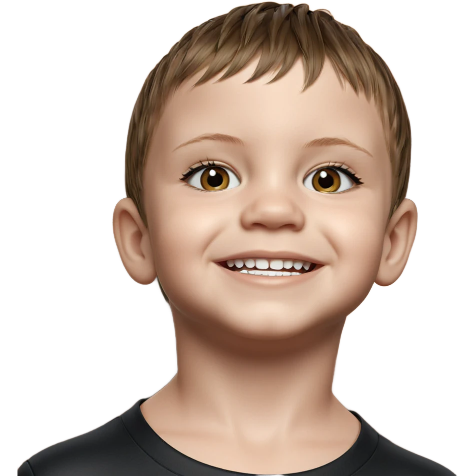 smiling girl with brown hair emoji