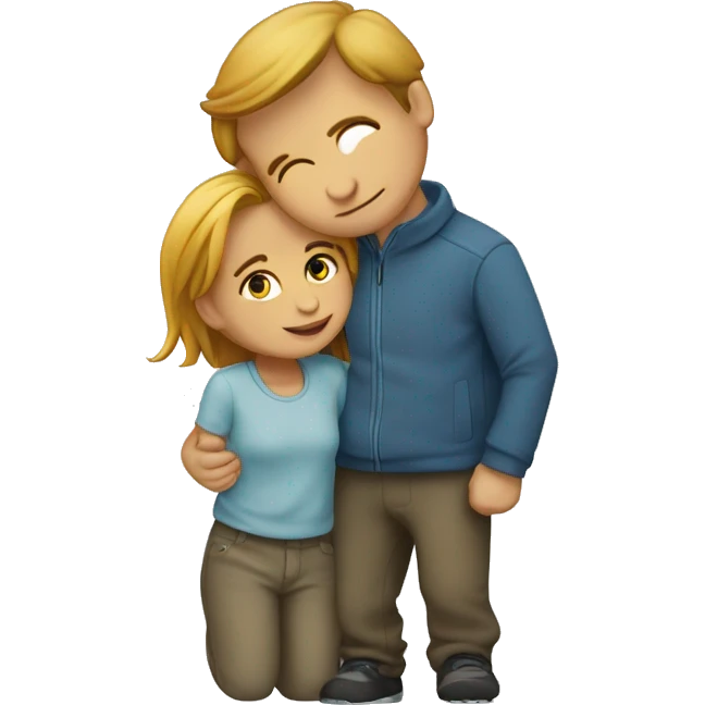 Un garçon et une fille qui s’embrassent  emoji