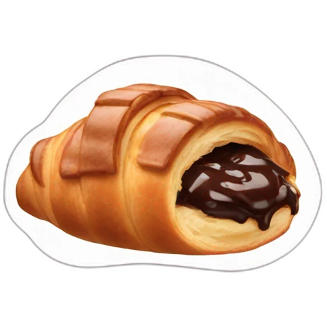 Chocolate croissant  emoji
