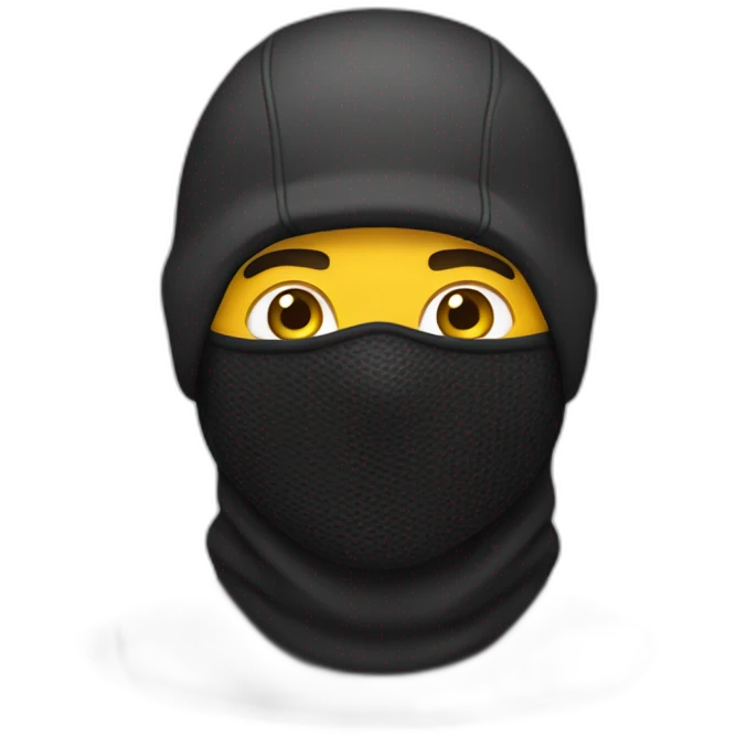 young-man-with-balaclava emoji