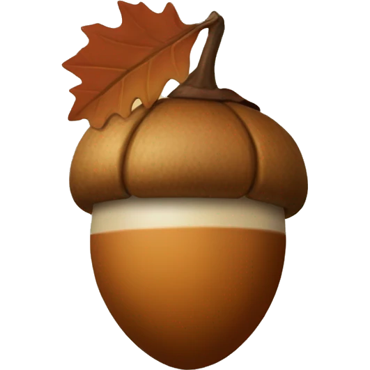 Fall aesthetic acorn emoji