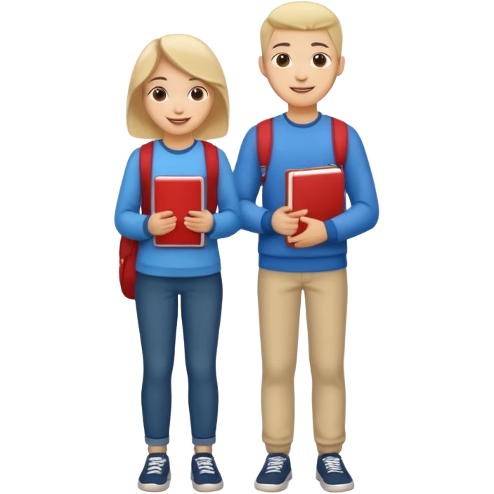 estudiante cuerpo completo feliz  emoji