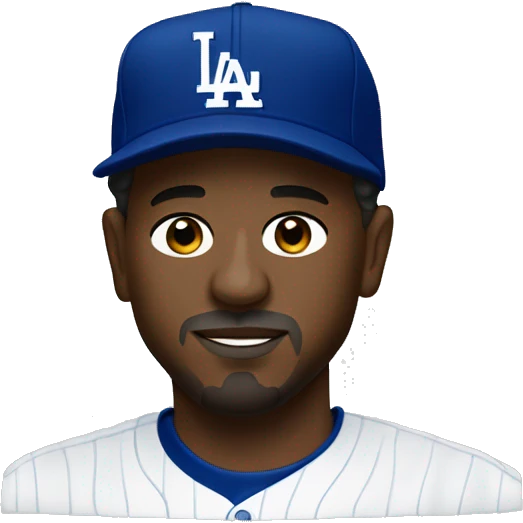 Kendrick Lamar LA Dodgers hat emoji