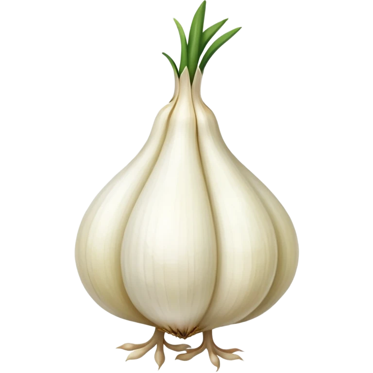 bird with a body like a garlic bulb emoji
