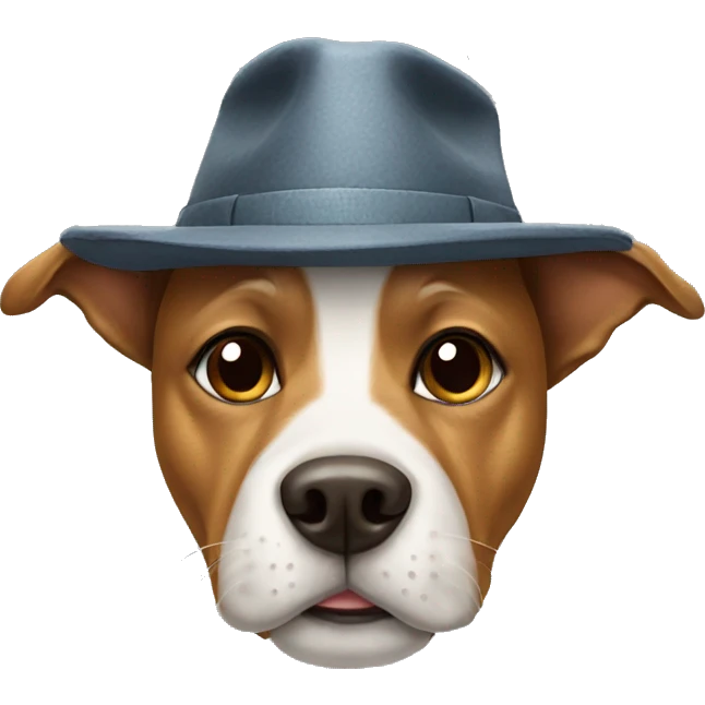 Dog with hat emoji