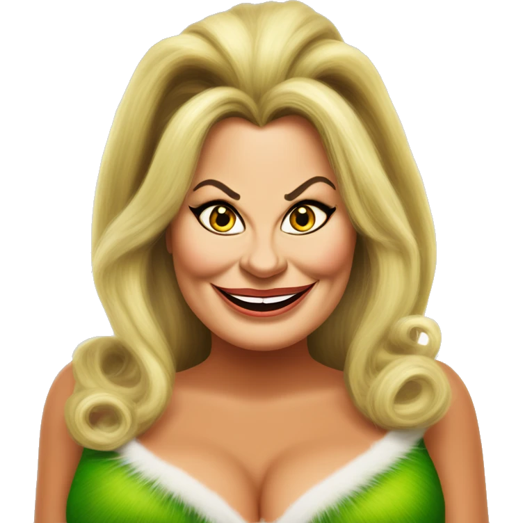 Jennifer coolidge as grinch emoji