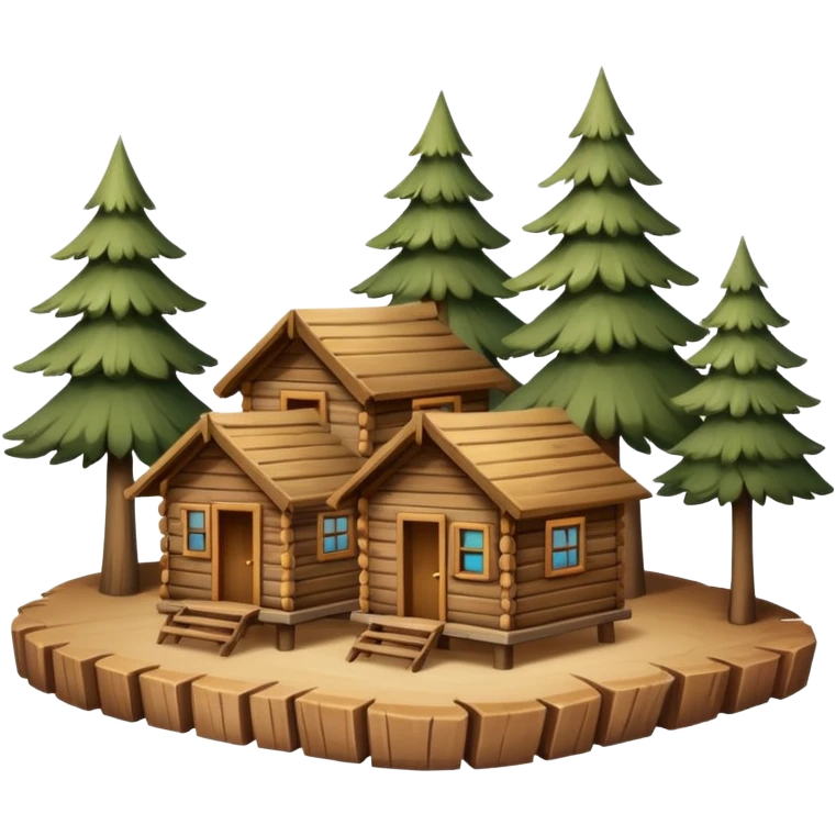 Multiple cabins emoji