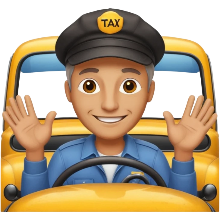 taxi driver emoji
