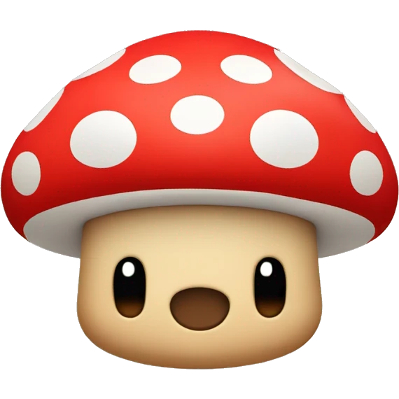 Mario-style Mushroom Teddy-Bear emoji