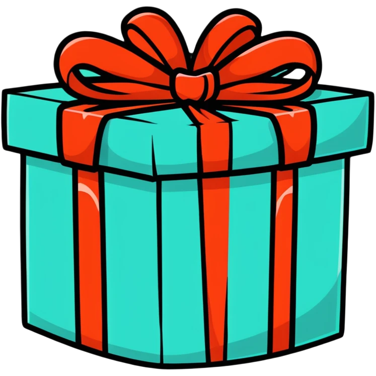 colorful wrapped gift emoji