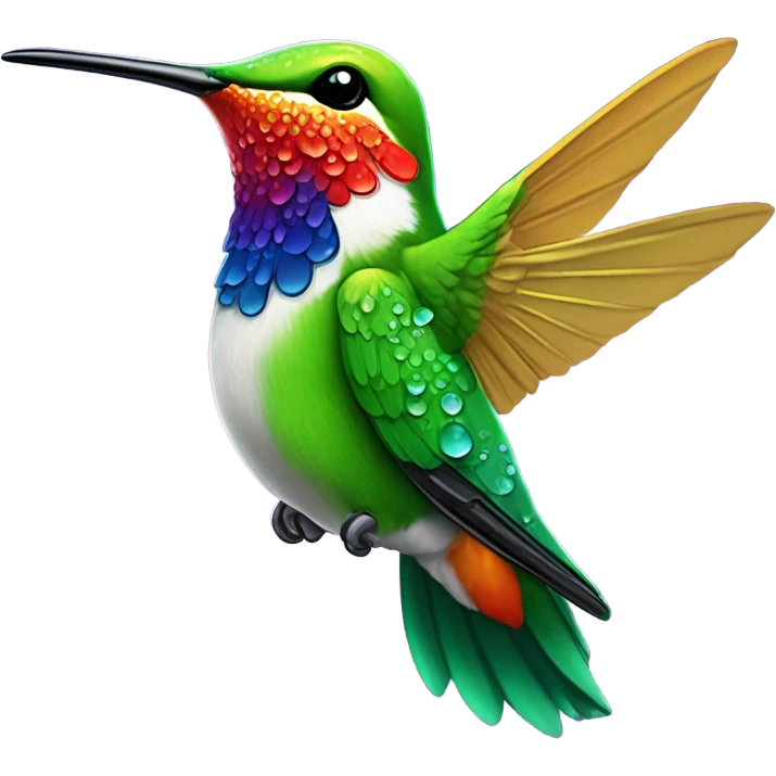 Slobbering humming bird  emoji