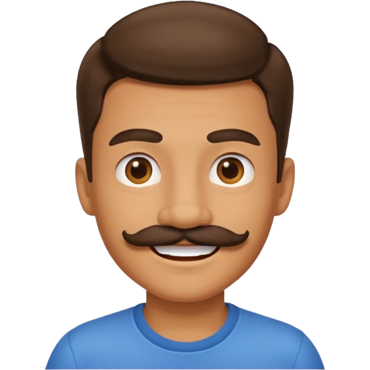 mustache boy emoji