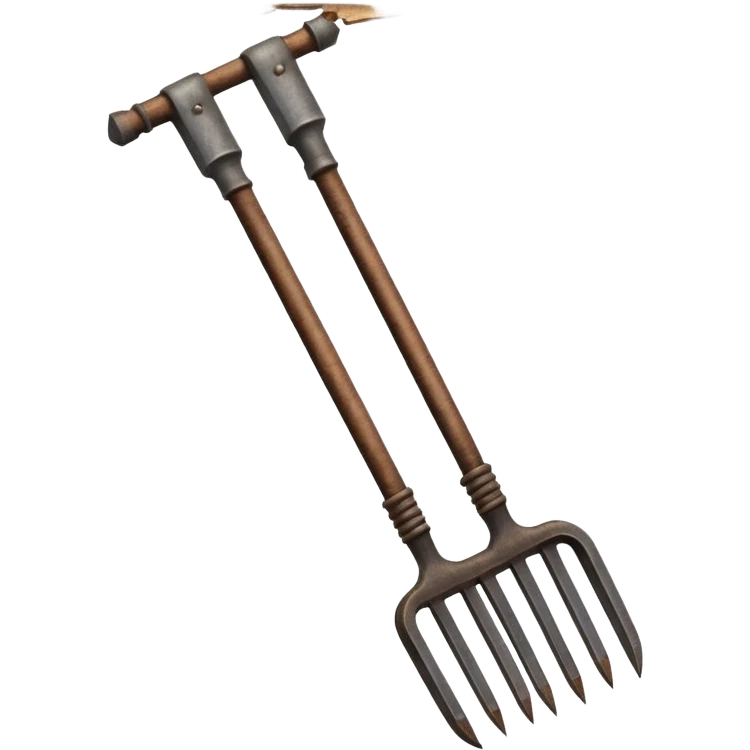 Upside down pitchfork emoji