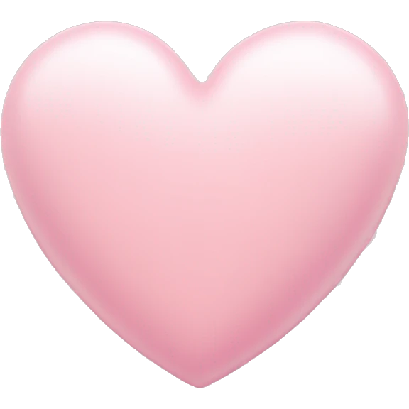 Soft pink heart  emoji