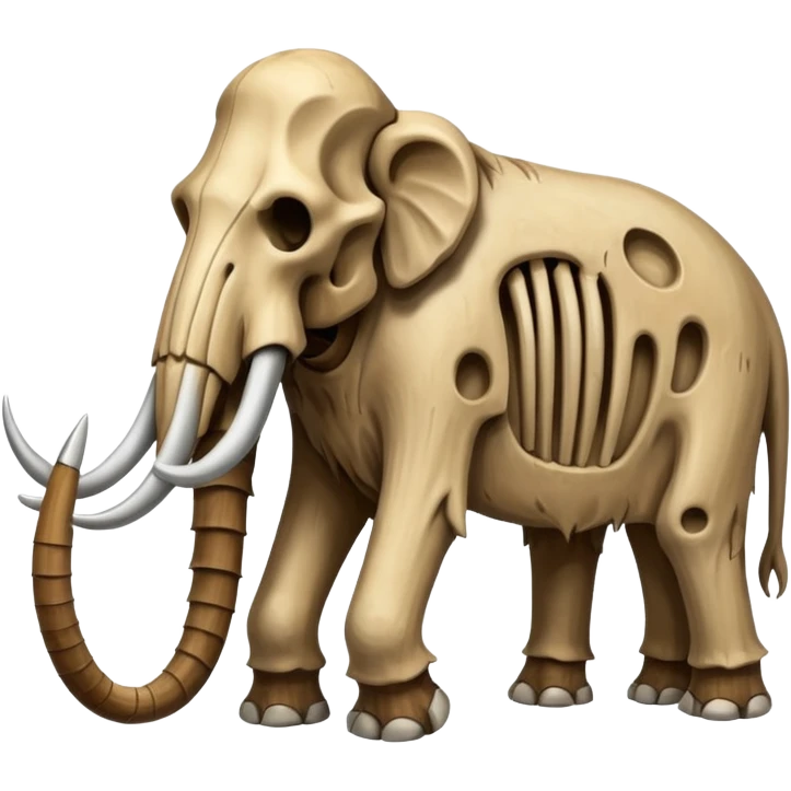 skeleton of a mammoth emoji