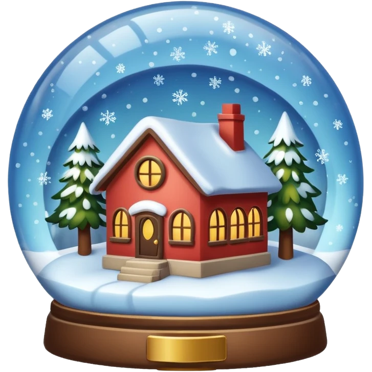 house in snow globe emoji