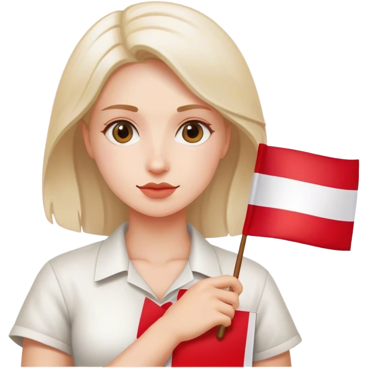 woman with Poland flag emoji